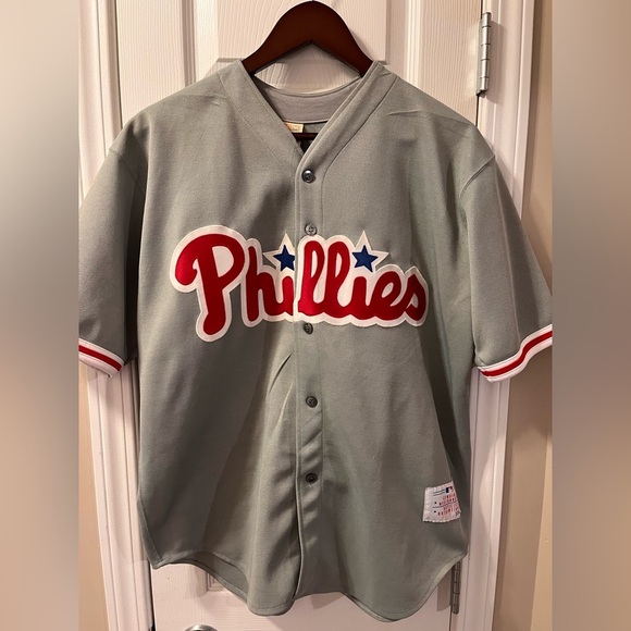 VTG 90’s Philadelphia Phillies MLB Baseball Jersey Large - Picture 4 of 8